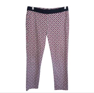 Massimo Dutti Cotton Blue Pink Geometric Pants Size 4